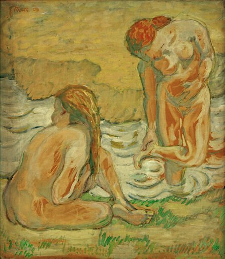 Two bathing girls